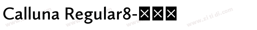 Calluna Regular8字体转换